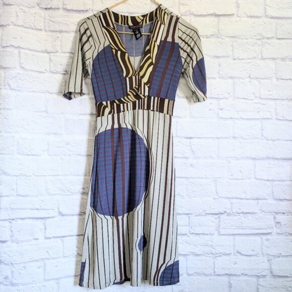Custo Barcelona Dresses & Skirts - Vintage Custo Barcelona Op Art Print Dress 1 XS Y2K Funky Cool Girl Fashion